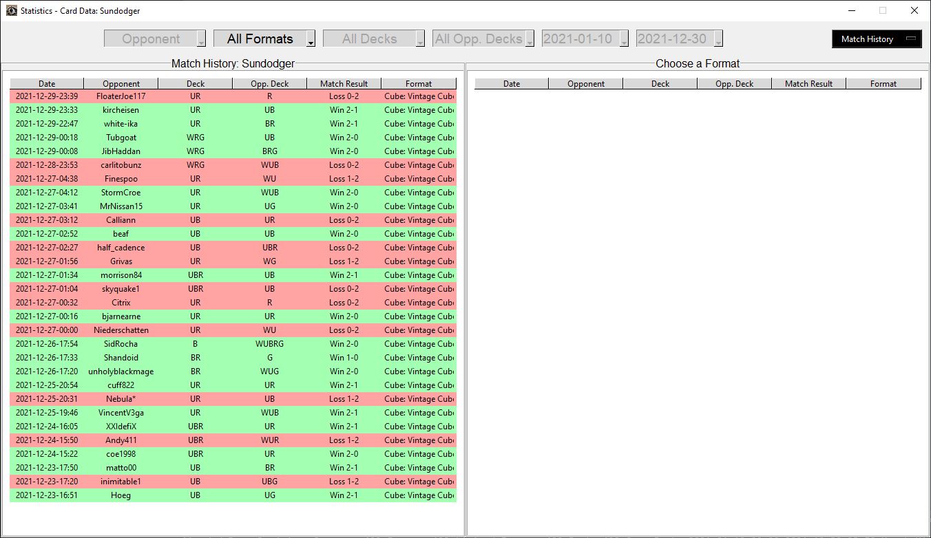 Match History